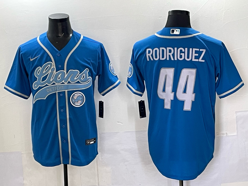Men 2025 Detroit Lions 44 Rodriguez blue 2025 Nike Limited NFL Jersey 003